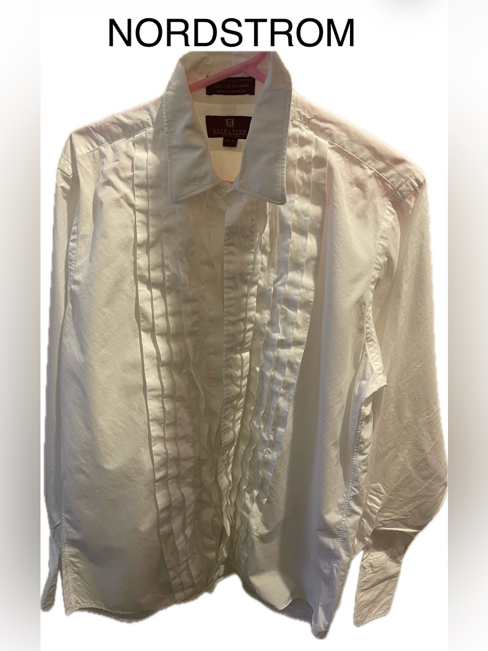 Nordstrom Tuxedo Shirt White Medium